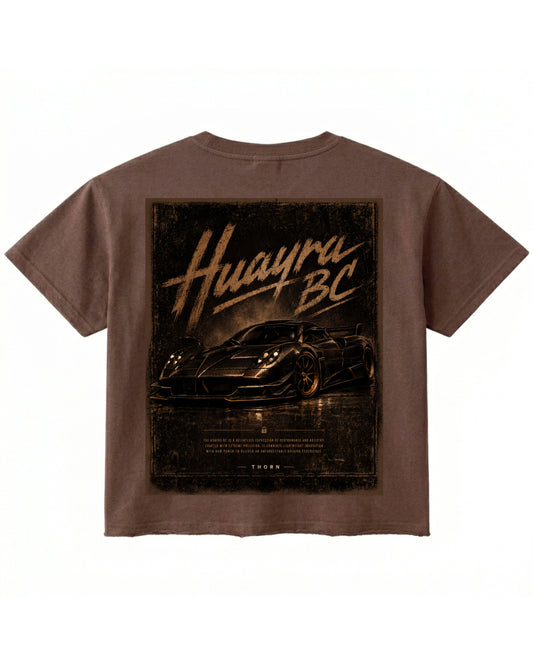 Brown Boxy Fit T-shirt Back Design