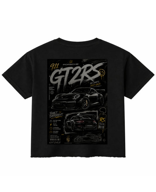 Black Boxy Fit T-shirt Back Design